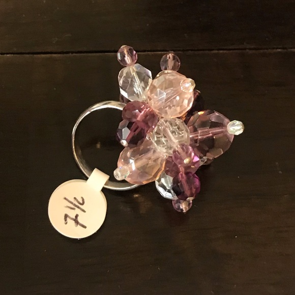 NEW Sterling Silver Crystal Ring - Picture 7 of 9